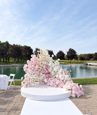 White Round Stage
