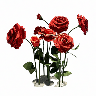 Heirloom Rose Sculpture (red)