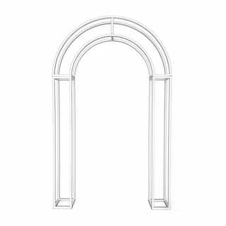 Cloud-Tiered Arched Frame